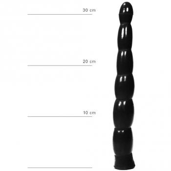 ALL BLACK ANAL DILDO 32CM