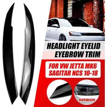 Set de dos pegatinas de cejas para faros VW Jetta y Sagitar