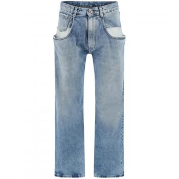 Maison Margiela Blue Denim Straight-Leg Jeans, Size XS