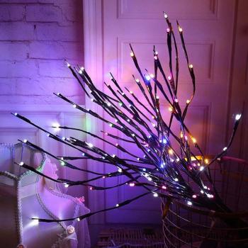 20 LED Battery-Operated Orchid Branch Light