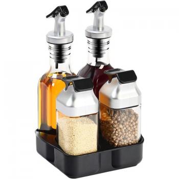 Set de Cocina 5 Elementos: Sal, Pimienta, Aceite y Vinagre