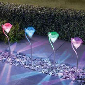 Lumières solaires LED pour cour