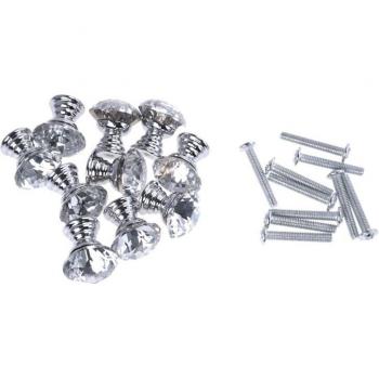 Clear Crystal Handles for Cabinets