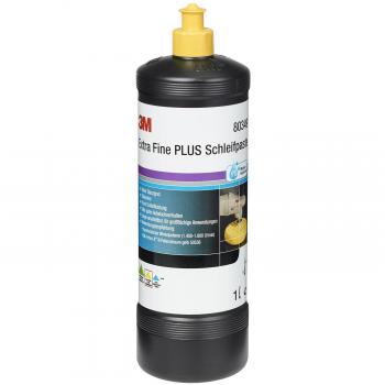 3M Perfect‑It Schleifpaste Extra Fine PLUS GELB 1 L + Mikrofasertuch blau – Autopoliturset