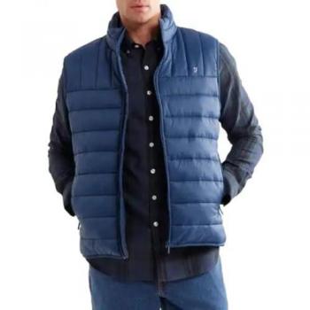 Donkerblauwe Farah Arsenal Vullende Jacket voor Mannen