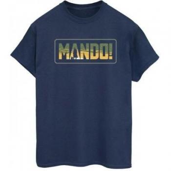 T-shirt Femme Mando Mandalorian en Coton Découpé