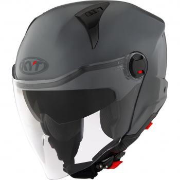 KYT Casco Jet D‑City Gris – Modelo XS