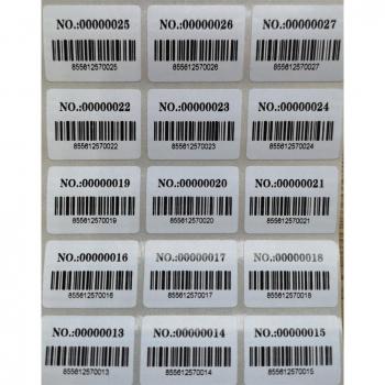 1000pcs 30x20mm Adhesive Consecutive Number Labels