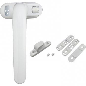Metal Door Lock Handle with Adjustable Security Hasp