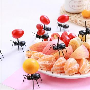 12 Ant-Shaped Fruit Forks