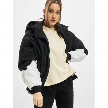 Urban Classics Allwetterjacke Damen Schwarz-Weiß