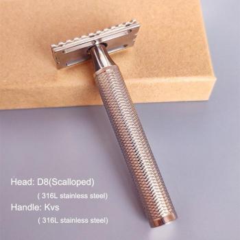 Dscosmetic D8 316L RVS Scheermes met Dubbelzijdige Bladen