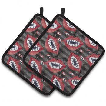 Caroline's Treasures BB7520PTHD Watercolor Vampire Teeth Pot Holder