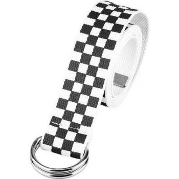 Punk Plaid Canvas Belt
