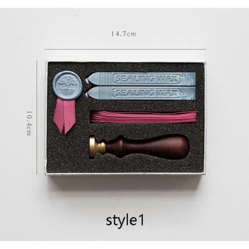 Classic Lacquer Wax Seal Stamp Set for Crafting