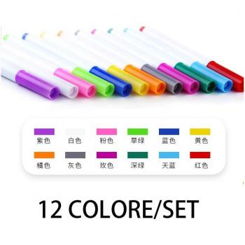 12 Colors Erasable Chalk Pens
