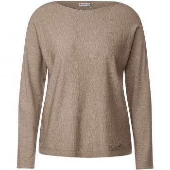 Street One Pullover Damen Dolman bleached sand melange Größe 36