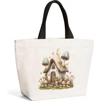 Neutral Sweet Easter Cottage Beach Shopper Tote Bag