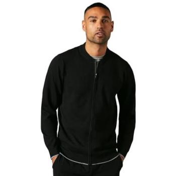 Burton Black Knitted Bomber Jacket