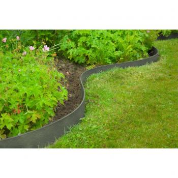 Nature Rasenkante Texturiert 0,12x12 m 5 mm Grau