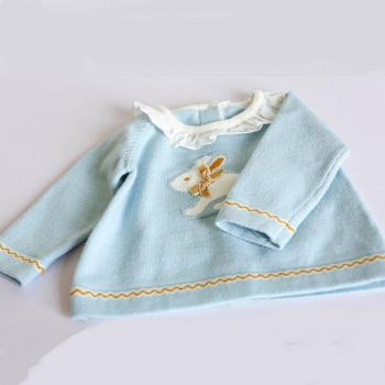T-shirt tricoté pour petites filles avec motif 3D