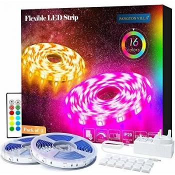Pangton Villa 10m Multi‑Colour LED Strip Lights with 24‑Key Remote