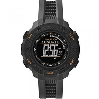 NAUTICA NMX15 Digital Yacht Timer Watch NAI19523G Men's Digital Black Box Unused