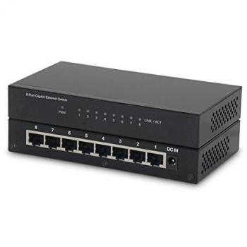 Roline Gigabit Ethernet 8-Port Switch Nero