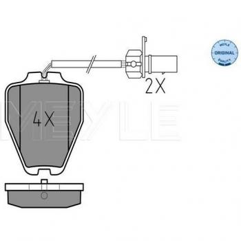 Plaquettes de frein MEYLE 025 232 8017/W – Version 2025
