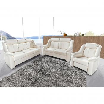 Polstergarnitur SIT & MORE Basel, 3-Sitzer, 2-Sitzer, Sessel, Kunstleder