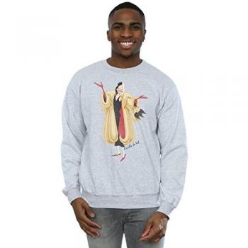 Cruella De Vil 101 Dalmatians Men's Grey Sweatshirt