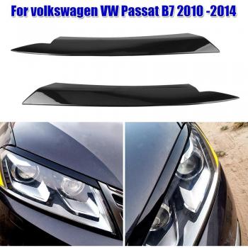 Cubierta de faros delanteros, pegatinas para párpados Volkswagen Passat B7