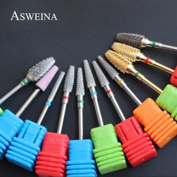 ASWEINA 8 Types Nail Drill Bits for Manicure Tools