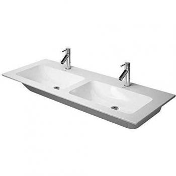 Me by Starck Lavabo doppio Duravit 1 HL bianco satinato 1300 x 490 mm