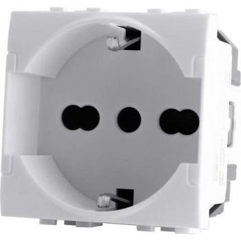 Presa Schuko Universale 16A-250V Compatibile Living Light (2)