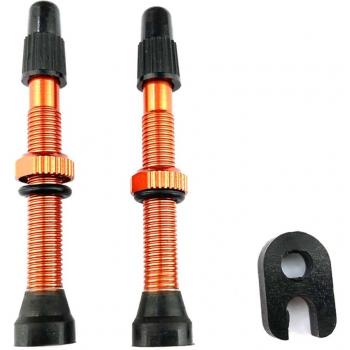 Núcleo de válvula Presta + juego de herramientas para bicicletas de montaña y carretera 2 uds 60mm