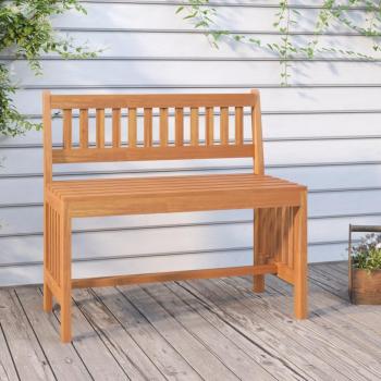 Solid Wood Eucalyptus Garden Bench 80 cm