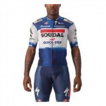 Soudal Quick Step Castelli Aero Race 6‑1 2023 Blu-Bianco