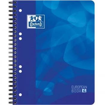 Feuille de Travail Oxford École A5+ Ligné 120 pages 6 points Couverture Flexible Bleue