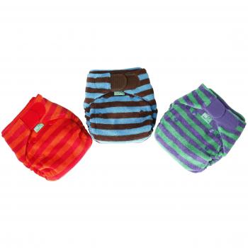 Bamboozle Stretch Diapers 6-18 lb by Tots Bots (Pack of 3)