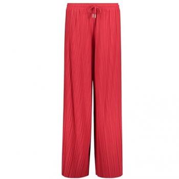 Stretch‑Hose „Plissee“ Bettie & Co – Damen, Dunkelrot
