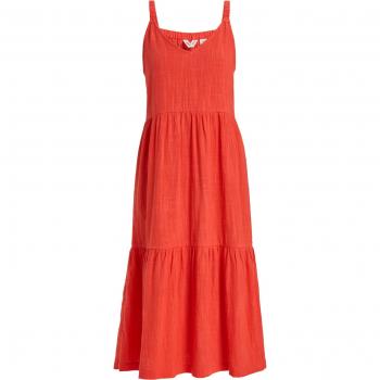Abito Roxy “Waiting Line” rosso acceso in stile Poppy S