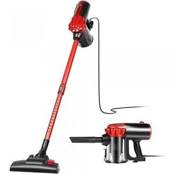 Aspirateur Balai Sans Sac Koticidsin 800W 16kPa Noir Rouge