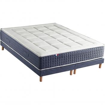 Sommier King Style 200 × 90 cm – Matelas Ressort 7 Zones + Mémoire de Forme