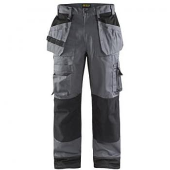 Pantaloni da Lavoro Bicolore 1504 M – Grigio Chiaro/Nero Corti