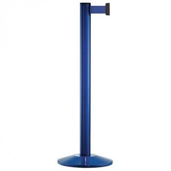 Poste retráctil de aluminio con cinta azul