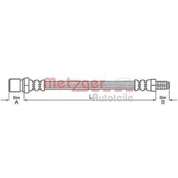 METZGER 4118524 Bremsschlauch