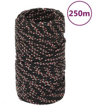 Corde de bateau 250 m Noir 2 mm Polypropylène
