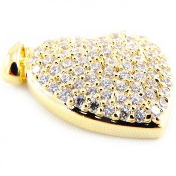 Gold Plated 'Love Divine' Pendant