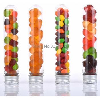 25Pcs 40ML Clear Test Tubes with Covers for Candy and Sundries